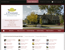 Tablet Screenshot of fossumfuneralhome.com